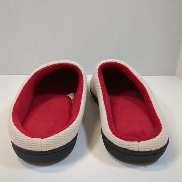 Rockdove slip on cream/red men's shoes , size medium 9/10 - Picture 3 of 11